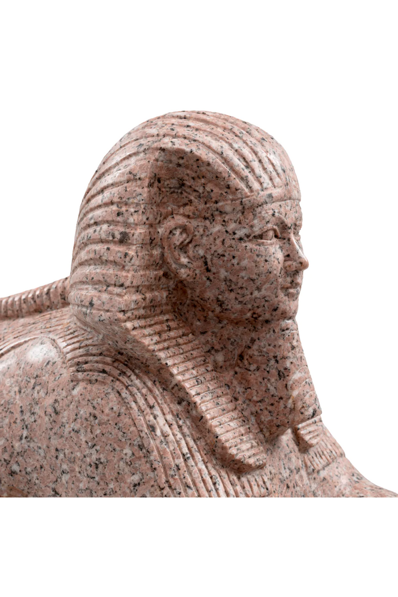 Beige Granite Egyptian Sculpture | Met x Eichholtz Sphinx of Hatshepsut | Eichholtzmiami.com