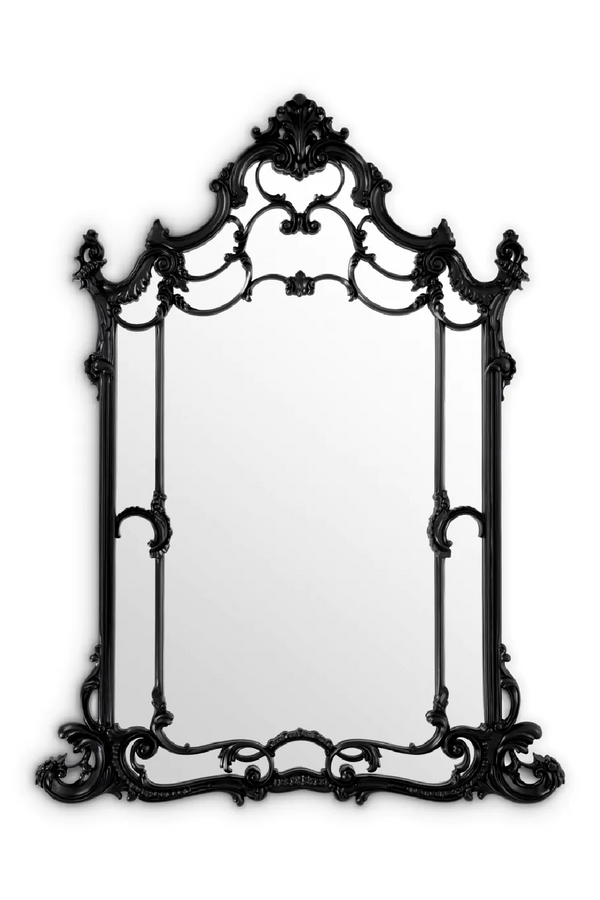 Black Hand-carved Mirror | Met x Eichholtz Chippendale | Eichholtzmiami.com