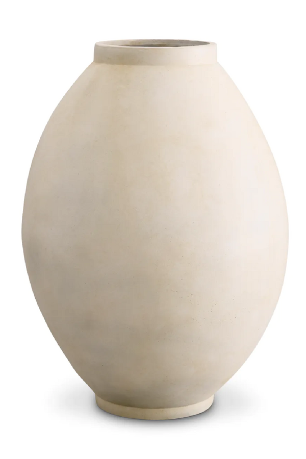 White Ovoid Vase | Met x Eichholtz Moon Jar | Eichholtzmiami.com