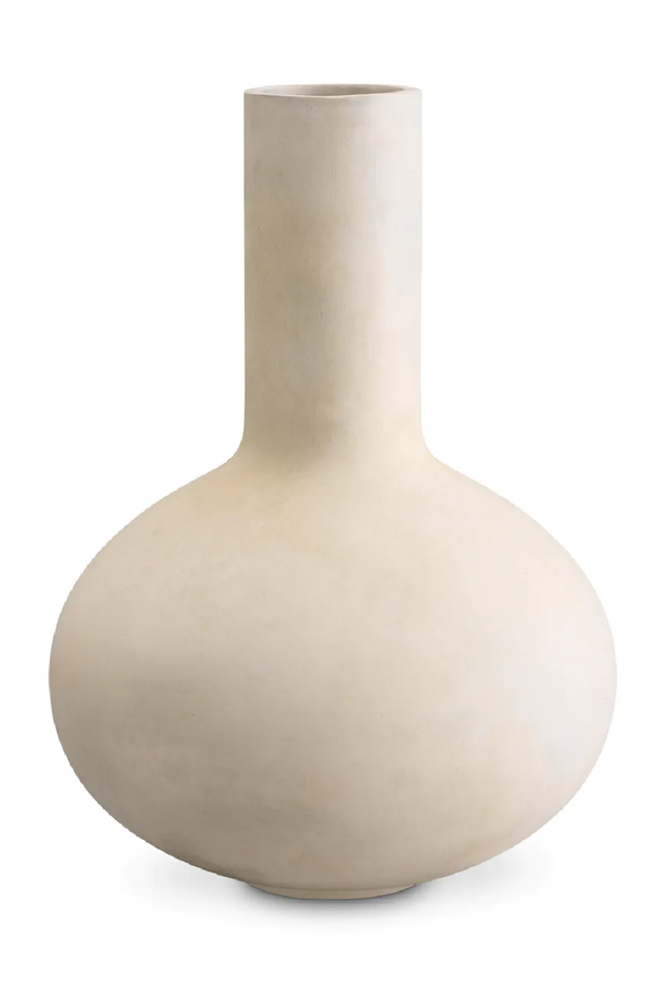 White Narrow-Necked Vase | Met x Eichholtz Moon Jar | Eichholtzmiami.com