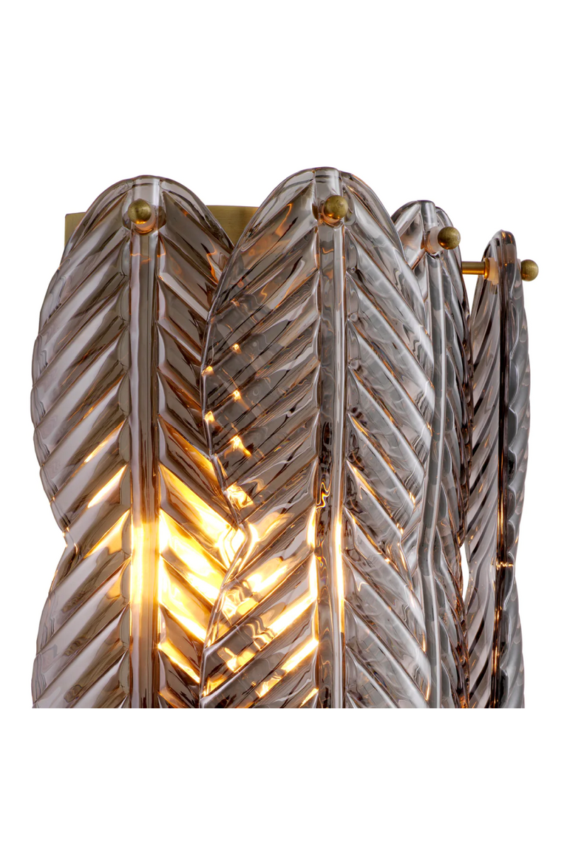 Smoke Glass Palm Wall Lamp | Met x Eichholtz  Sahure | Eichholtzmiami.com