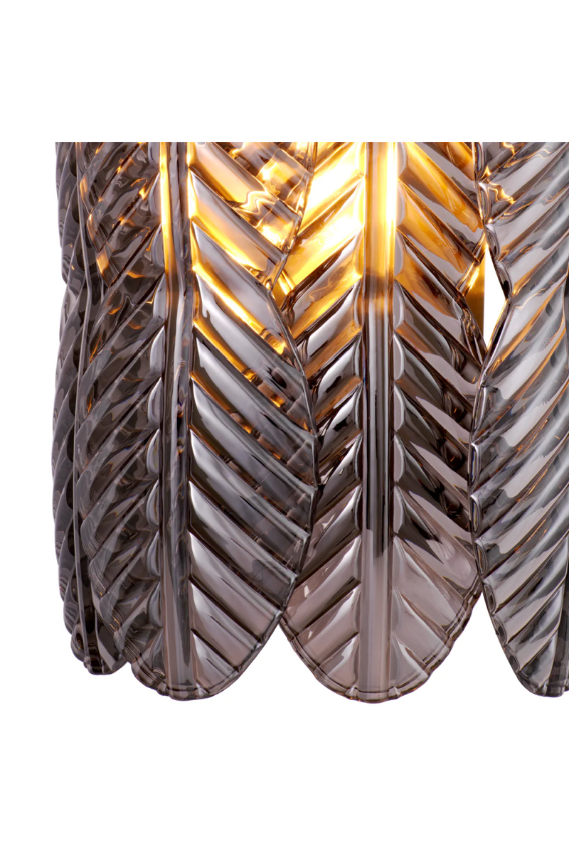 Smoke Glass Palm Wall Lamp | Met x Eichholtz  Sahure | Eichholtzmiami.com