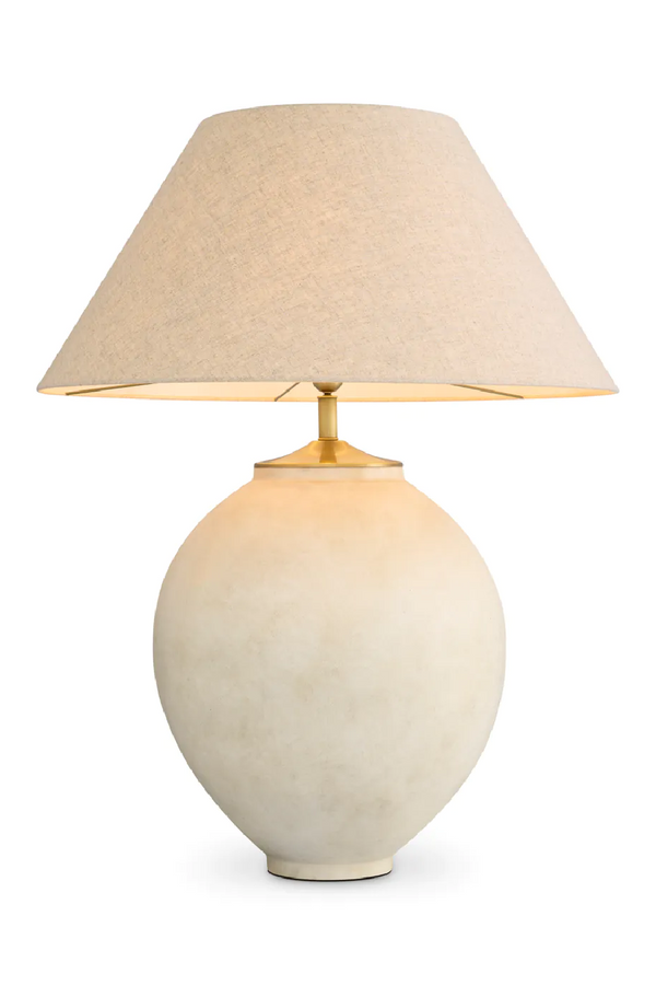 White Linen Table Lamp | Met x Eichholtz Moon Jar | Eichholtzmiami.com