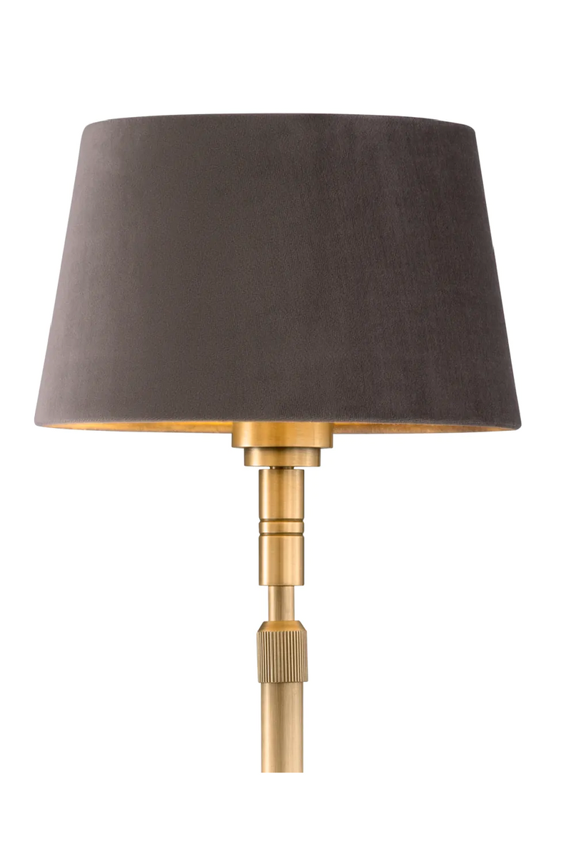 Gray Velvet Adjustable Floor Lamp | Met x Eichholtz Tryon | Eichholtzmiami.com