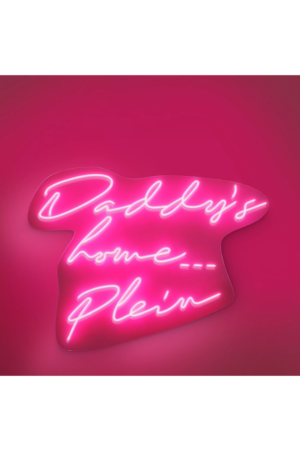 Pink Neon Wall Art | Philipp Plein Neon Daddy's Home | Eichholtzmiami.com