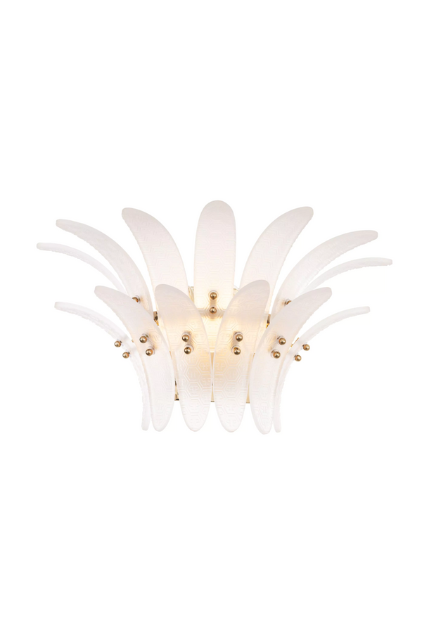 Frosted Tiered Glass Wall Lamp | Philipp Plein Bel Air | Oroa.com